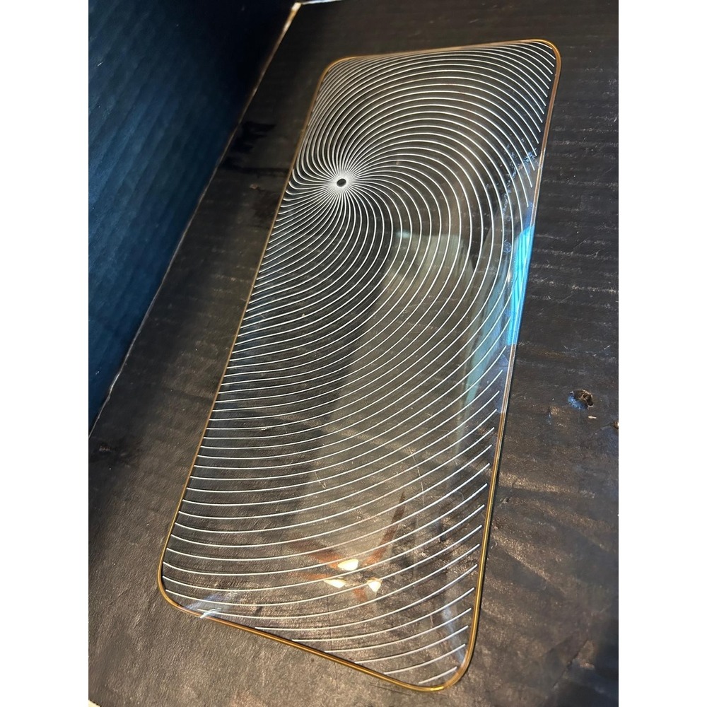 1960s vintage chance brothers rectangle serving plate